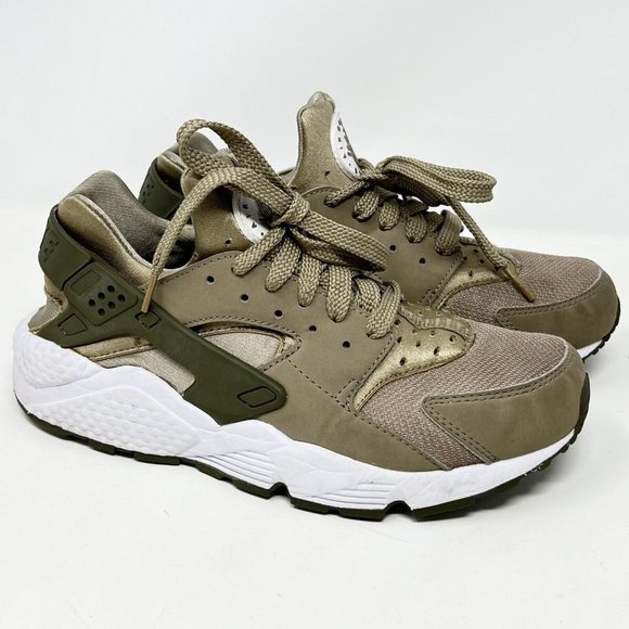 Nike‎ Air Huarache Run Wheat  Khaki Tan Shoes 318429-200 Mens sz 7 - Picture 1 of 13
